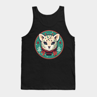 Ocelot in Ornament, Love Cats Tank Top
