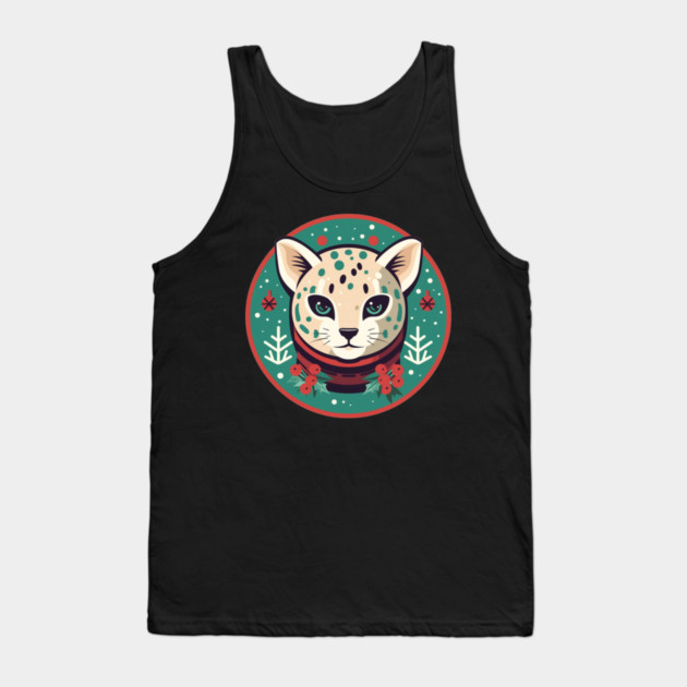 Ocelot in Ornament, Love Cats Tank Top by logiamerch