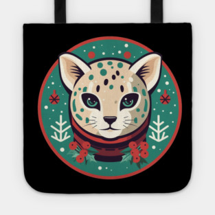 Ocelot in Ornament, Love Cats Tote