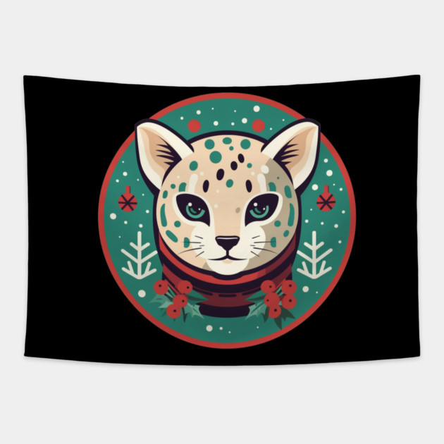 Ocelot in Ornament, Love Cats Tapestry by logiamerch