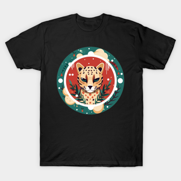 Ocelot in Ornament, Love Cats T-Shirt by logiamerch
