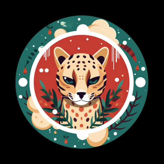 Ocelot in Ornament, Love Cats by logiamerch