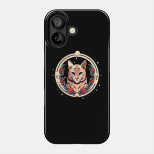 Ocelot in Ornament, Love Cats Phone Case
