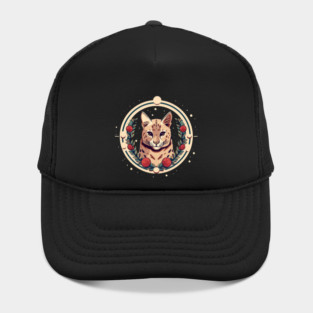 Ocelot in Ornament, Love Cats Hat