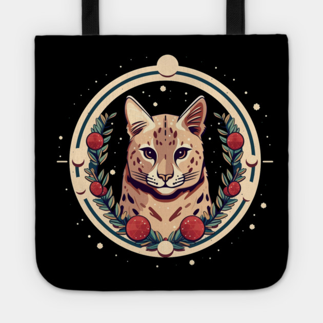 Ocelot in Ornament, Love Cats Tote by logiamerch