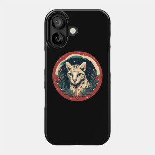 Ocelot in Ornament, Love Cats Phone Case