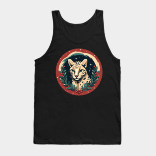Ocelot in Ornament, Love Cats Tank Top
