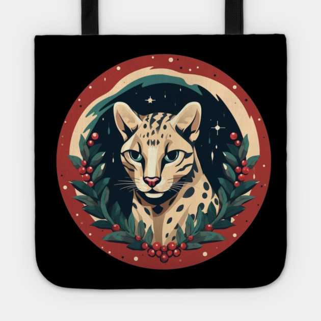 Ocelot in Ornament, Love Cats Tote by logiamerch