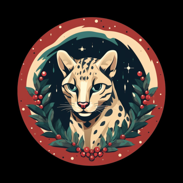 Ocelot in Ornament, Love Cats by logiamerch