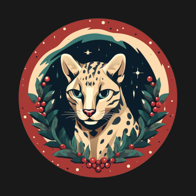 Ocelot in Ornament, Love Cats by logiamerch