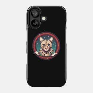 Ocelot in Ornament, Love Cats Phone Case
