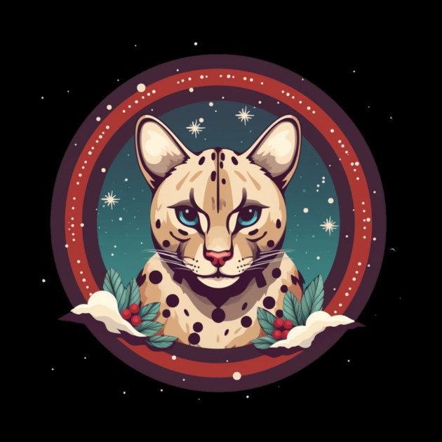Ocelot in Ornament, Love Cats by logiamerch