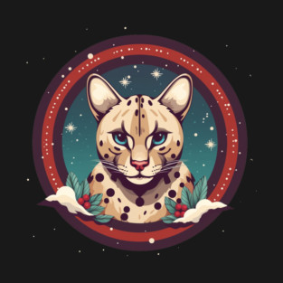 Ocelot in Ornament, Love Cats T-Shirt