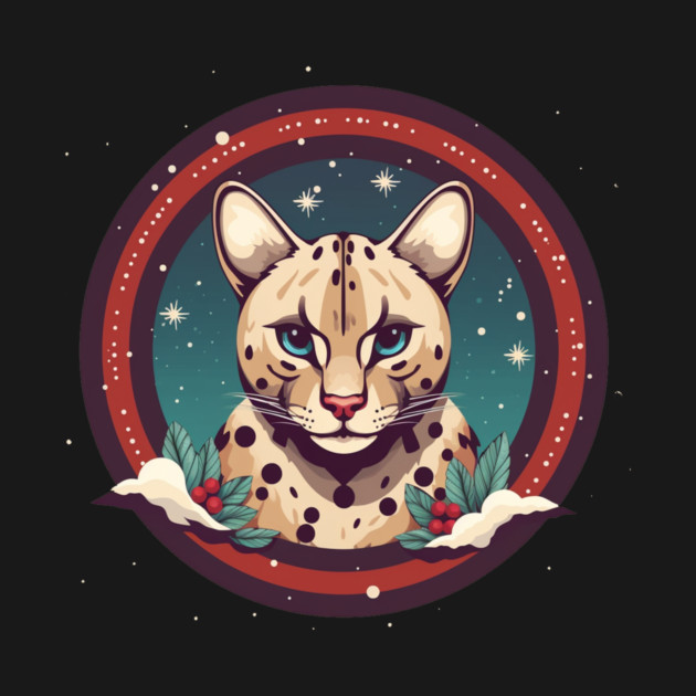 Ocelot in Ornament, Love Cats by logiamerch