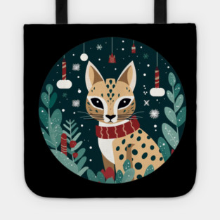 Ocelot in Ornament, Love Cats Tote