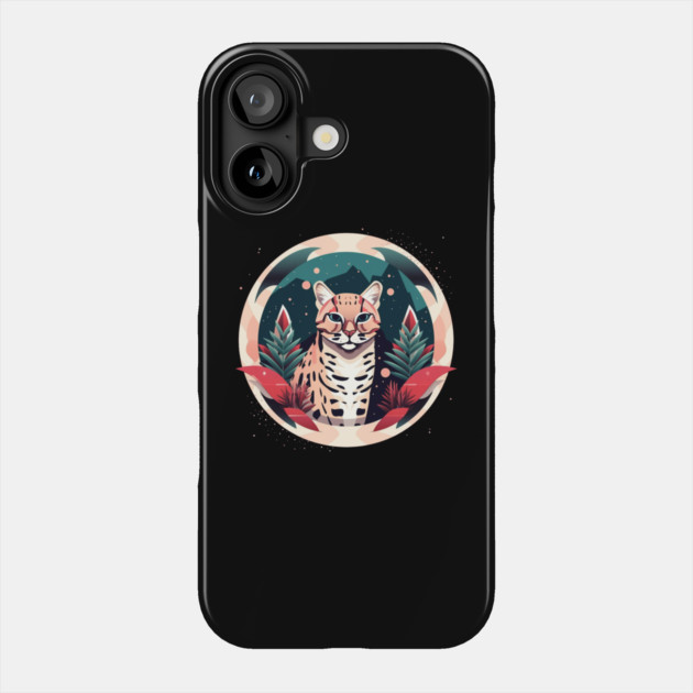 Ocelot in Ornament, Love Cats Phone Case by logiamerch