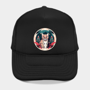 Ocelot in Ornament, Love Cats Hat