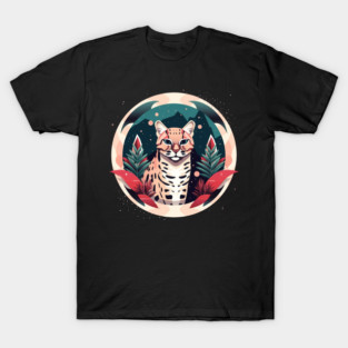 Ocelot in Ornament, Love Cats T-Shirt