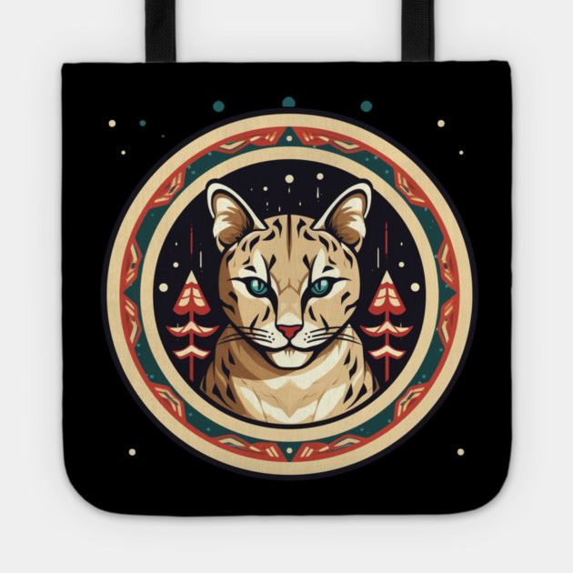 Ocelot in Ornament, Love Cats Tote by logiamerch