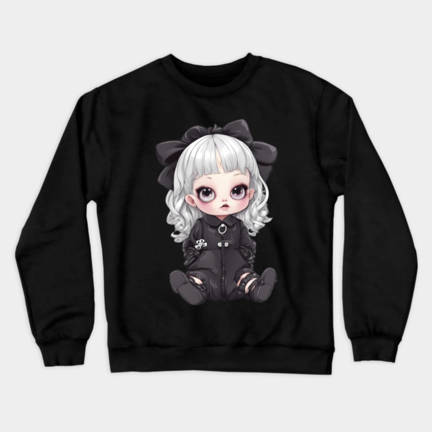 Kawaii Goth Crewneck Sweatshirt by animegirlnft