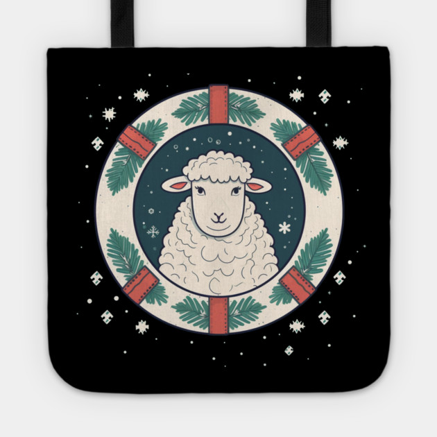 Sheep in Ornament, Love Farm Animals Tote by logiamerch