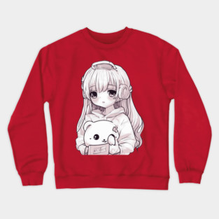 Kawaii Anime Girlfriend Crewneck Sweatshirt
