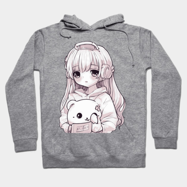 Kawaii Anime Girlfriend Hoodie by animegirlnft