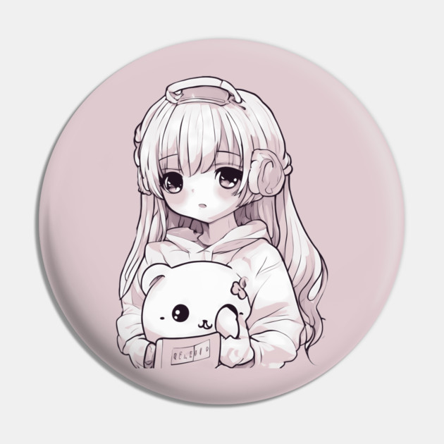 Kawaii Anime Girlfriend Pin by animegirlnft