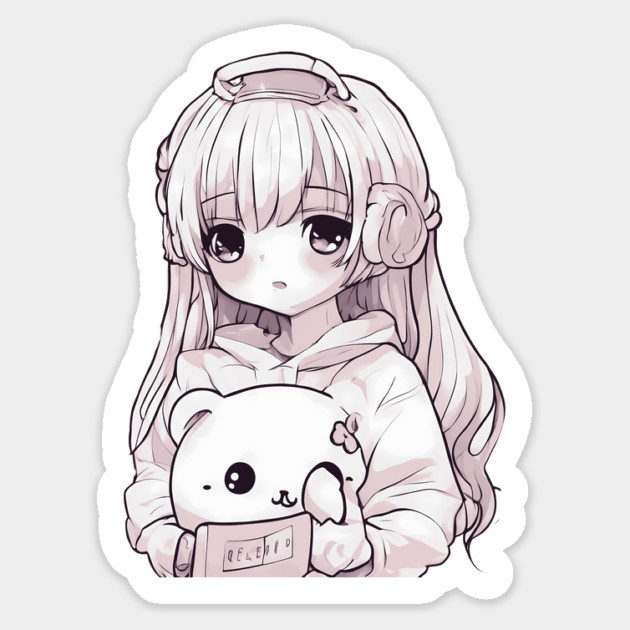 Kawaii Anime Girlfriend Sticker by animegirlnft