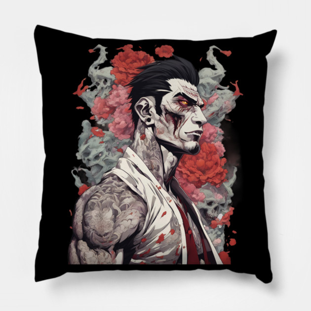 Zombies in China Pillow by animegirlnft