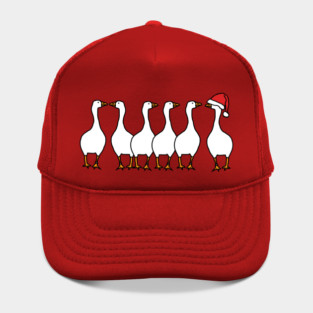 Christmas Humor Six Geese A-Laying Funny Birds Hat