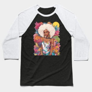 Afro Latina Baseball T-Shirt