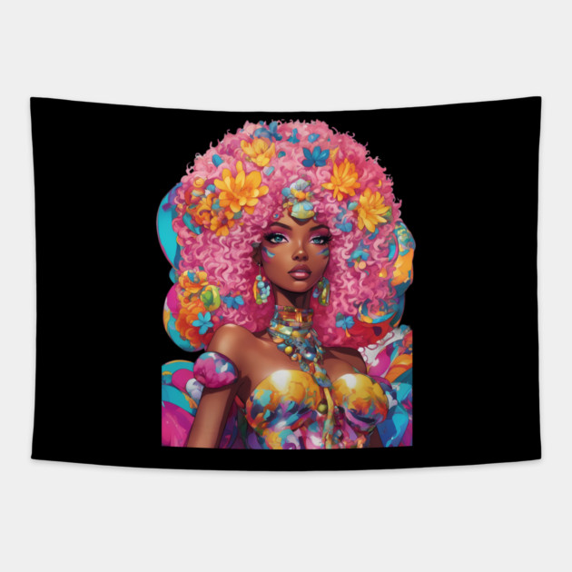 Rainbow Colors Tapestry by animegirlnft