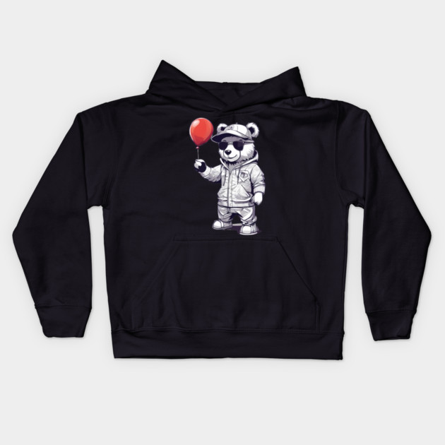 Red Balloon Kids Hoodie by animegirlnft