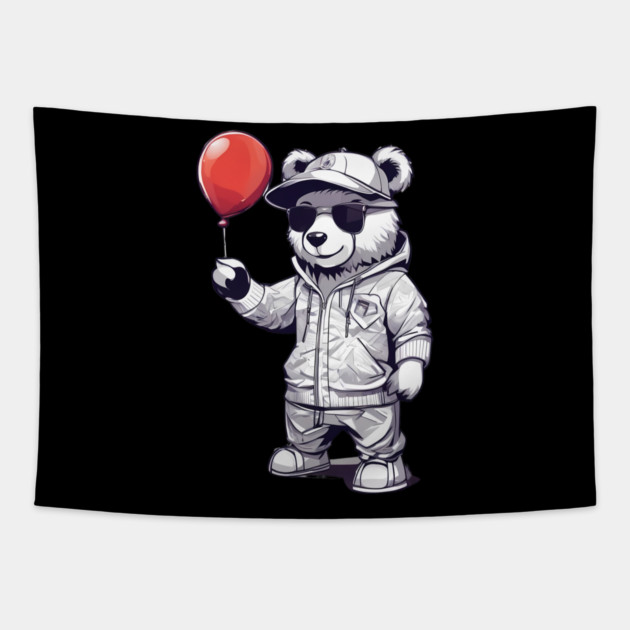 Red Balloon Tapestry by animegirlnft