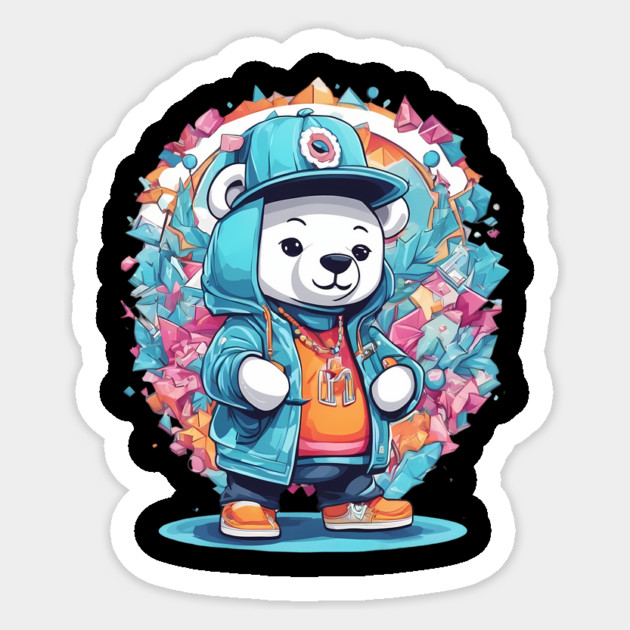 DJ Bear Sticker by animegirlnft
