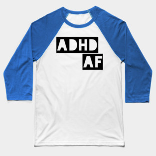 ADHD typographic design Baseball T-Shirt