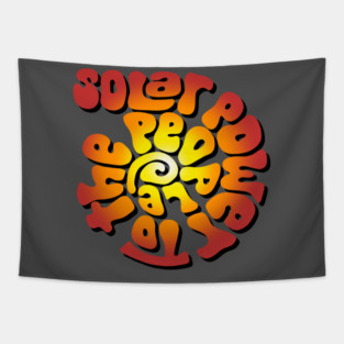 Solar Power to the People Word Art Tapestry