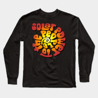 Solar Power to the People Word Art Long Sleeve T-Shirt