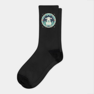 Sheep in Ornament, Love Farm Animals Socks