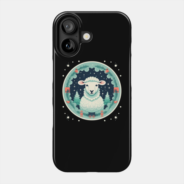 Sheep in Ornament, Love Farm Animals Phone Case by logiamerch