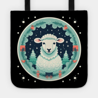 Sheep in Ornament, Love Farm Animals Tote