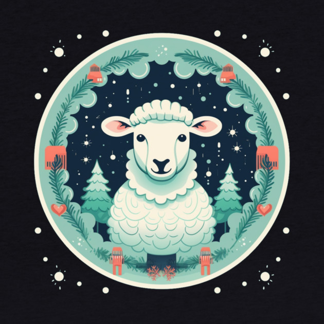 Sheep in Ornament, Love Farm Animals by logiamerch
