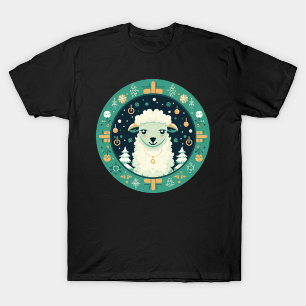 Sheep in Ornament, Love Farm Animals T-Shirt by logiamerch