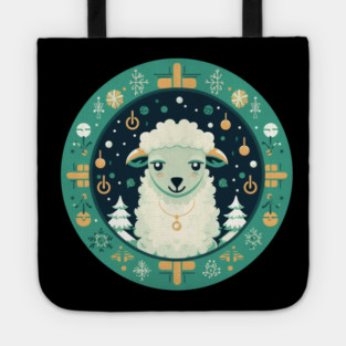 Sheep in Ornament, Love Farm Animals Tote
