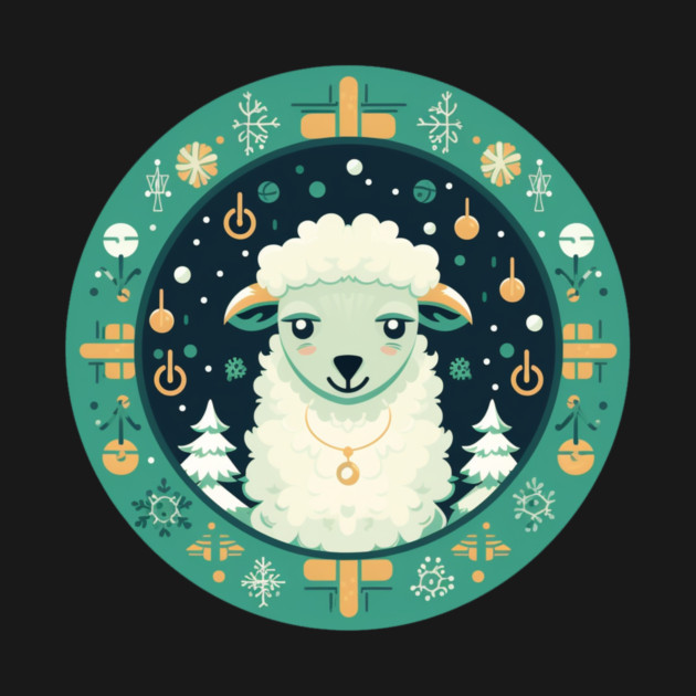 Sheep in Ornament, Love Farm Animals by logiamerch