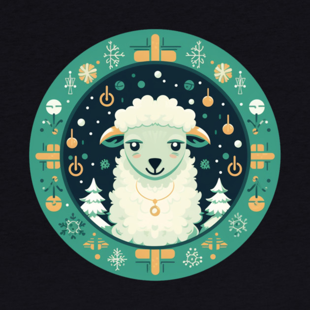 Sheep in Ornament, Love Farm Animals by logiamerch