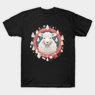 Sheep in Ornament, Love Farm Animals T-Shirt