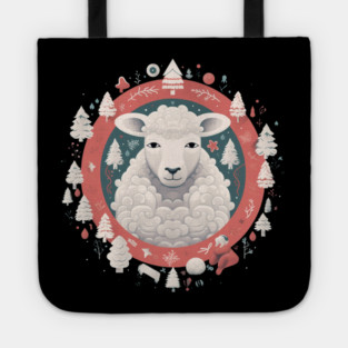 Sheep in Ornament, Love Farm Animals Tote