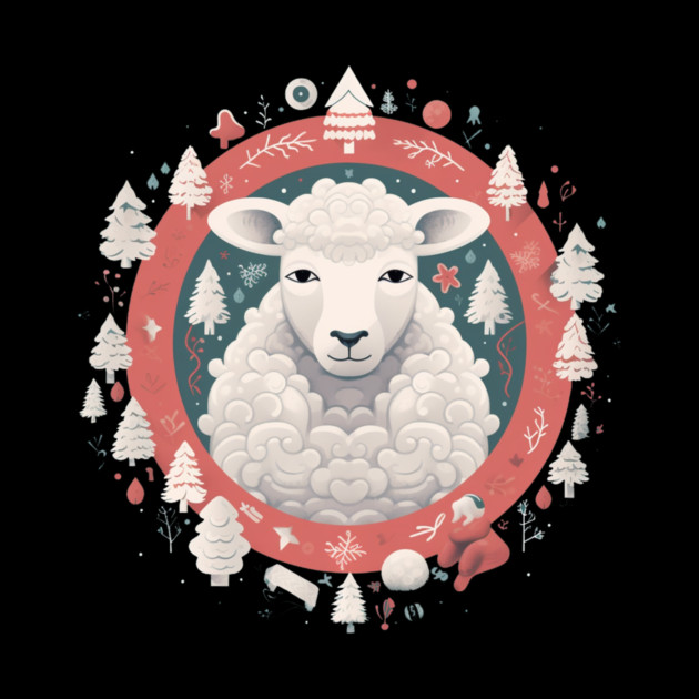 Sheep in Ornament, Love Farm Animals by logiamerch